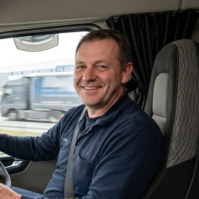 Beispielfoto eines Fahrers