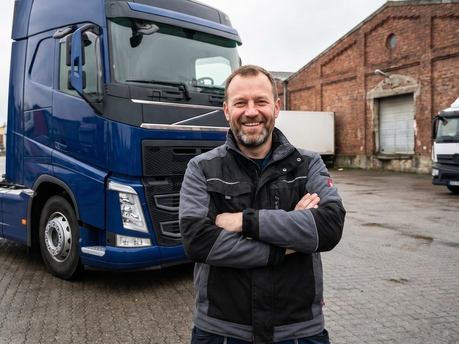 Beispielfoto eines Fahrers